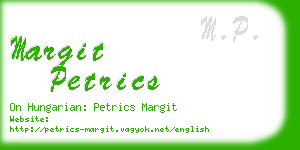 margit petrics business card